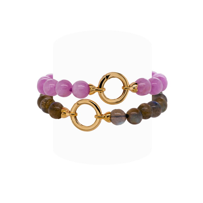 The Labradorite Bracelet and Kunzite Bracelet