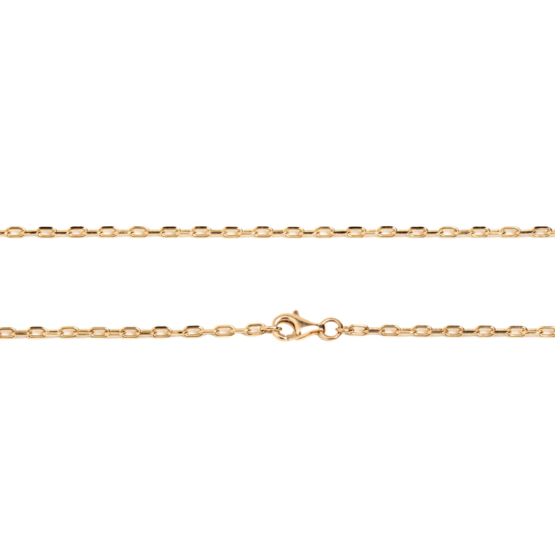 Yellow Gold Long Link Chain 32 inch