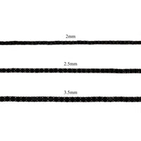 2MM BLACK DIAMOND TENNIS BRACELET