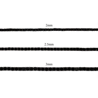 2MM BLACK DIAMOND TENNIS BRACELET