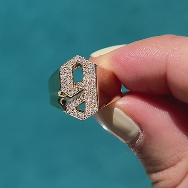 ALPHABET SIGNET RING