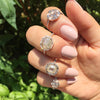 DIAMOND DOTTED CIRCLE RING - Bridget King Jewelry