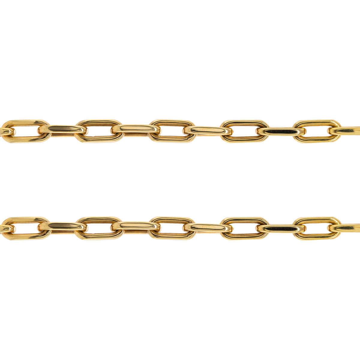 Barbara Choker: A 14K yellow gold chain necklace with a lobster clasp fastening, displayed on a white background.
