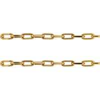 Barbara Choker: A 14K yellow gold chain necklace with a lobster clasp fastening, displayed on a white background.