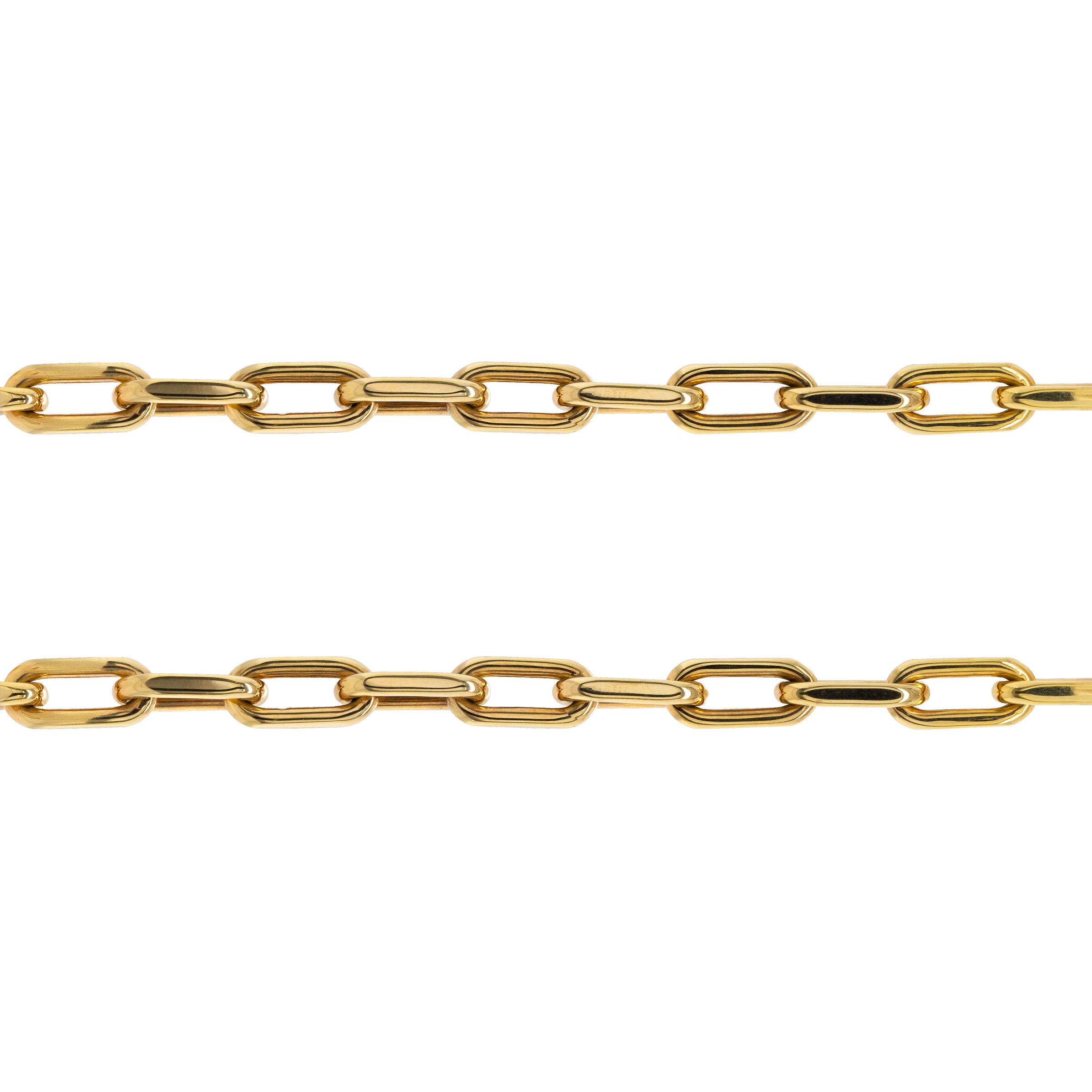 Barbara Choker: A 14K yellow gold chain necklace with a lobster clasp fastening, displayed on a white background.