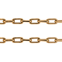 Barbara XL Necklace: A 14K yellow gold chain necklace with XL links and a lobster clasp fastening.