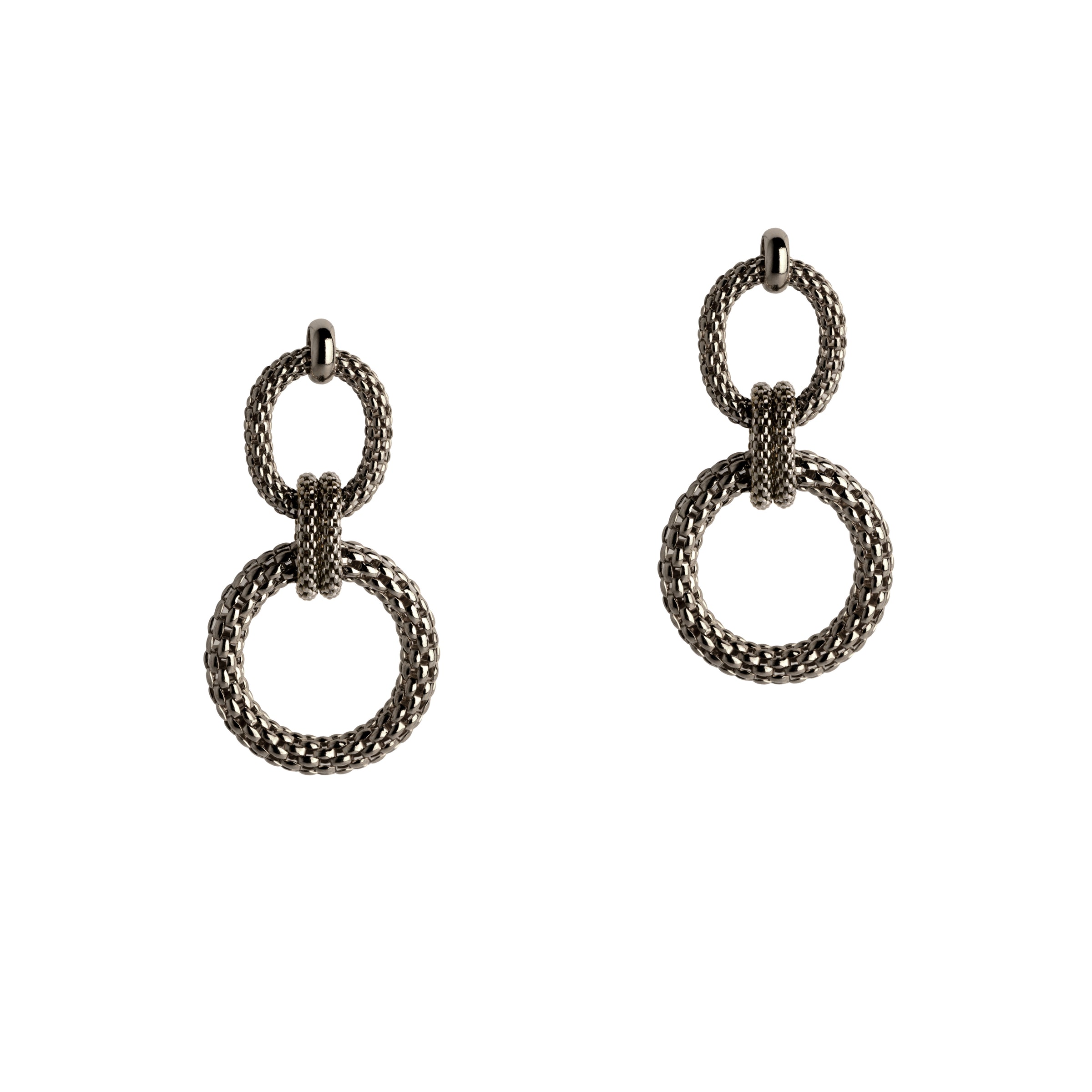 CENTER KNOT MESH EARRINGS - Bridget King Jewelry