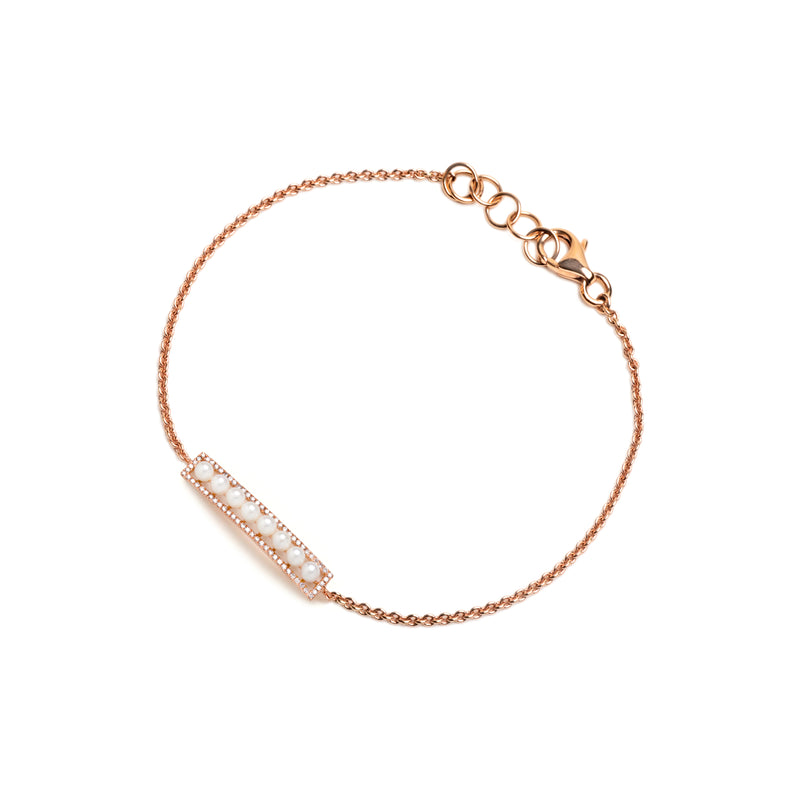 LONG PEARL BAR BRACELET - Bridget King Jewelry