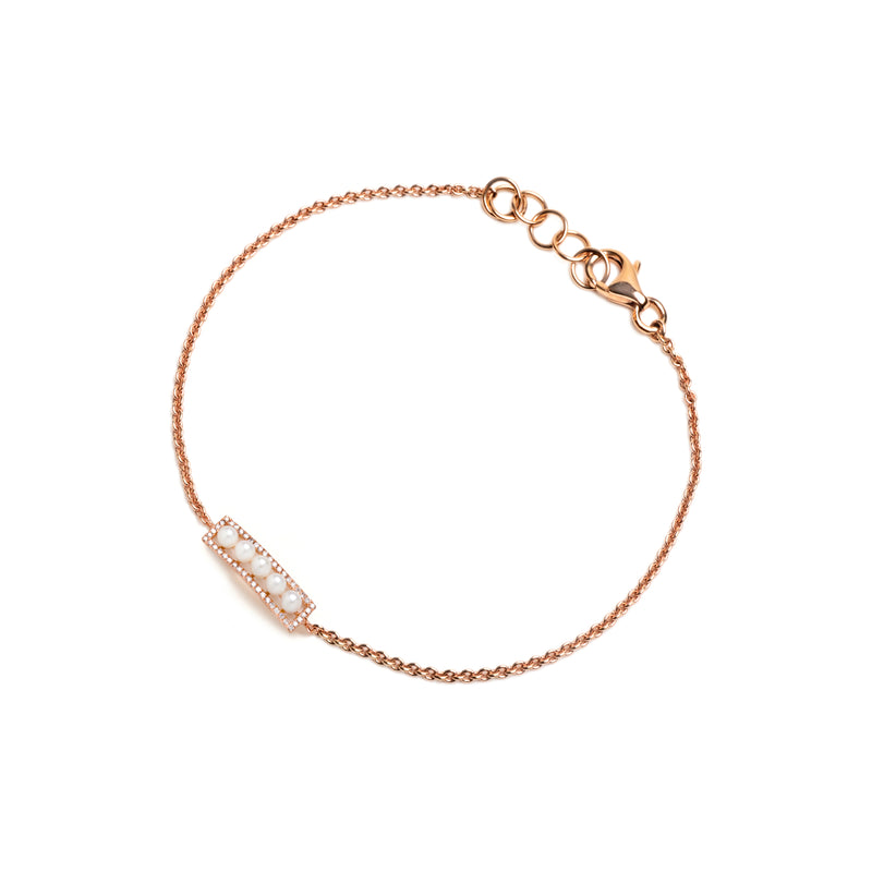 SHORT PEARL BAR BRACELET - Bridget King Jewelry