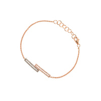 STAGGERED OPEN BAR DIAMOND BRACELET - Bridget King Jewelry