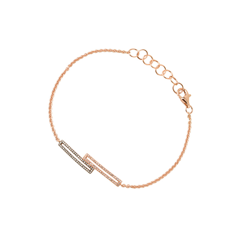 STAGGERED OPEN BAR DIAMOND BRACELET - Bridget King Jewelry