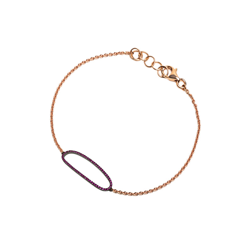 PINK SAPPHIRE OVAL BRACELET - Bridget King Jewelry