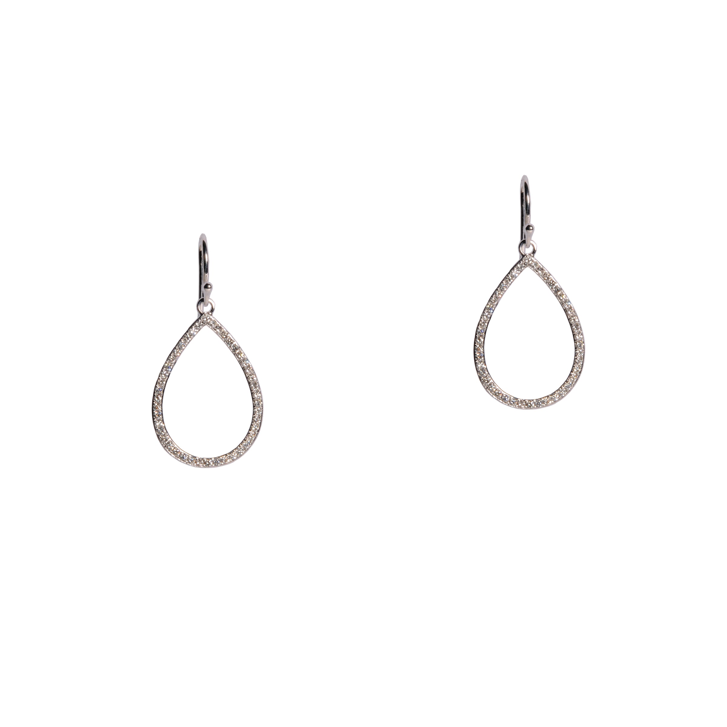 MINI PAVÉ, SMALL & MEDIUM DIAMOND TEARDROPS - Bridget King Jewelry