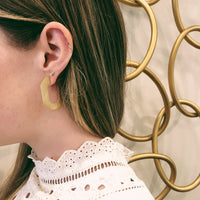 FLAT ANGULAR HOOPS - Bridget King Jewelry