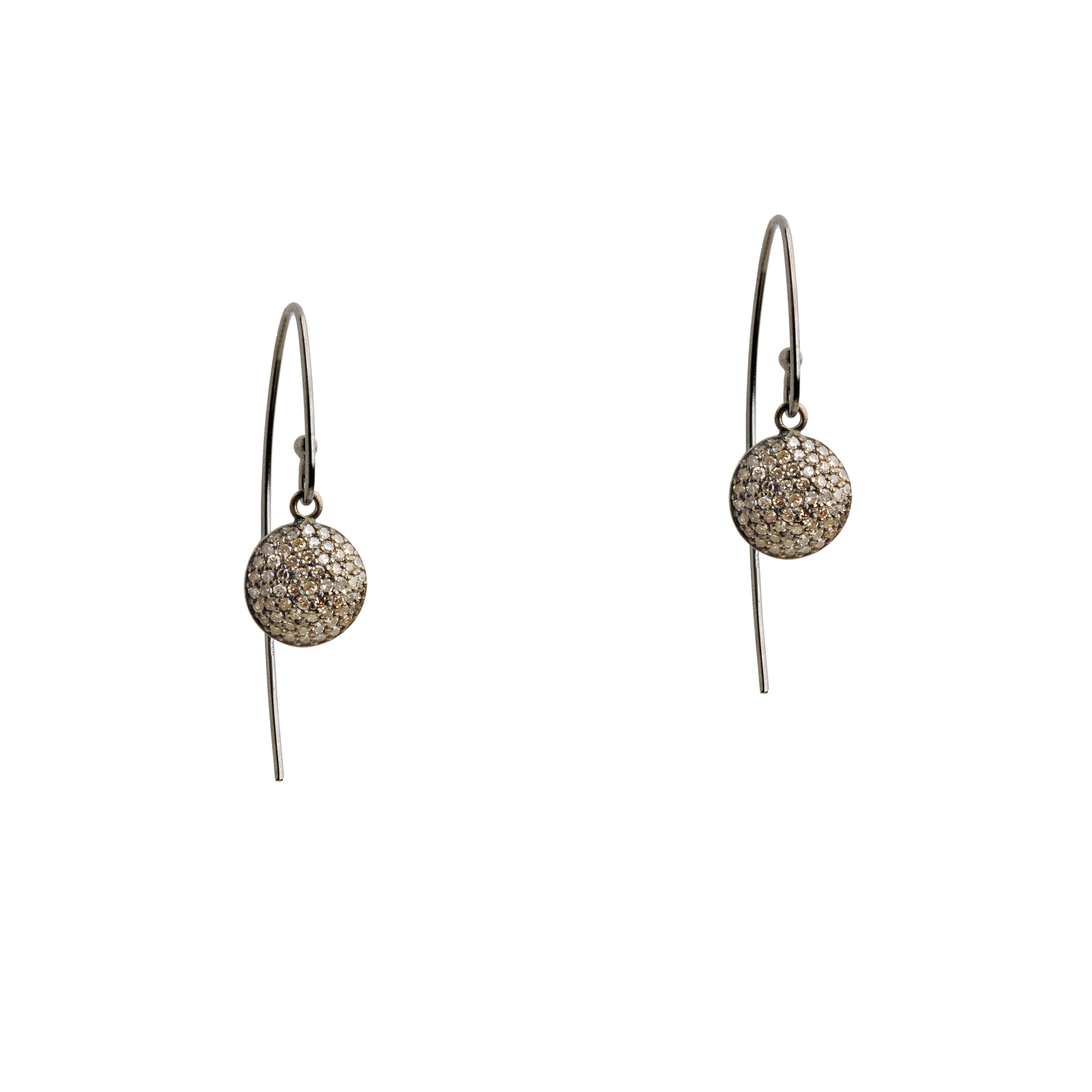 MINI DIAMOND DISC EARRINGS - Bridget King Jewelry