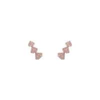 TRIPLE SHIELD STUDS - Bridget King Jewelry