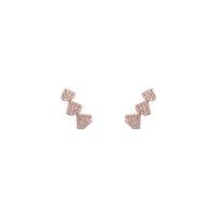 TRIPLE SHIELD STUDS - Bridget King Jewelry