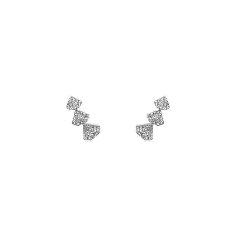 TRIPLE SHIELD STUDS - Bridget King Jewelry