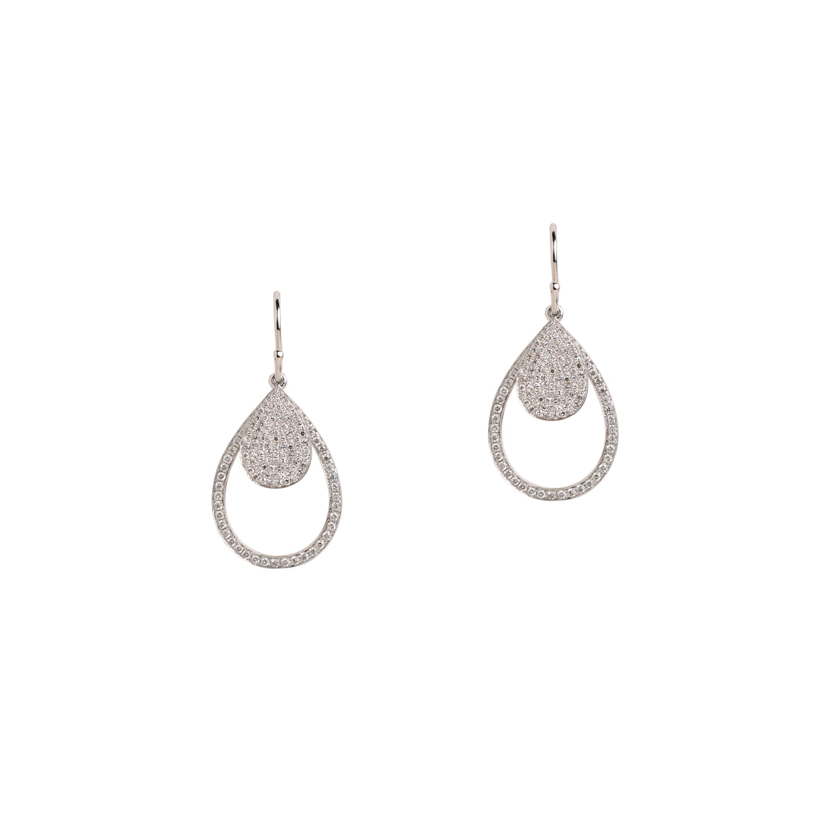 MINI PAVÉ & SMALL DIAMOND TEARDROPS - Bridget King Jewelry