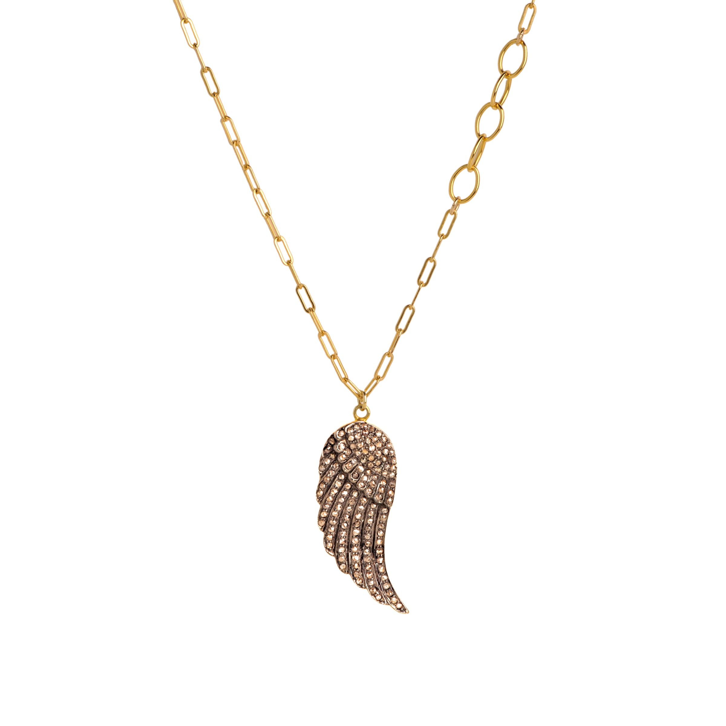 DIAMOND WING NECKLACE - Bridget King Jewelry