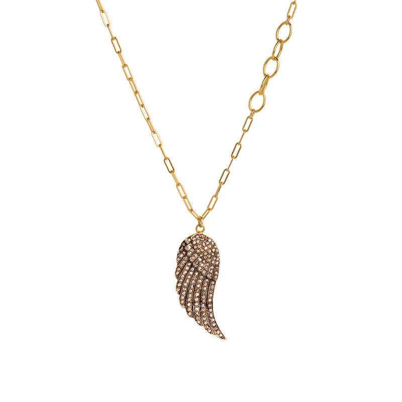 DIAMOND WING NECKLACE - Bridget King Jewelry