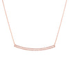 CURVED OPEN BAR DIAMOND NECKLACE - Bridget King Jewelry