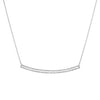 CURVED OPEN BAR DIAMOND NECKLACE - Bridget King Jewelry