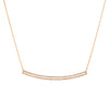 CURVED OPEN BAR DIAMOND NECKLACE - Bridget King Jewelry