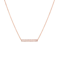 OPEN BAR DIAMOND NECKLACE - Bridget King Jewelry