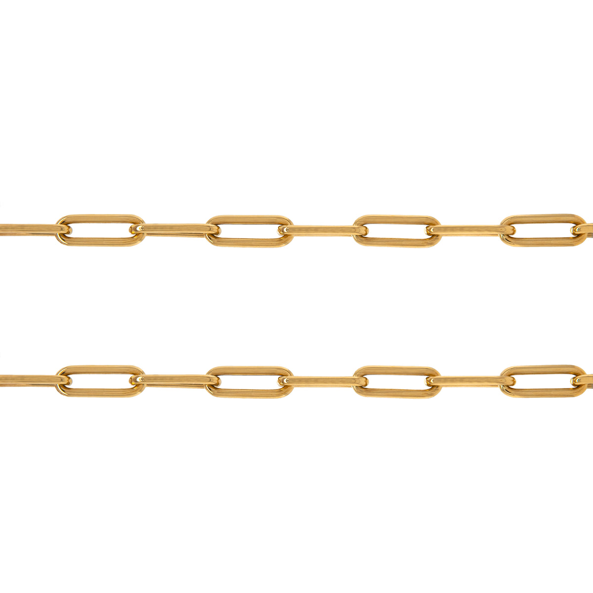 LARGE PAPERCLIP CHAIN W/ CLASP
