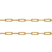 LARGE PAPERCLIP CHAIN W/ CLASP