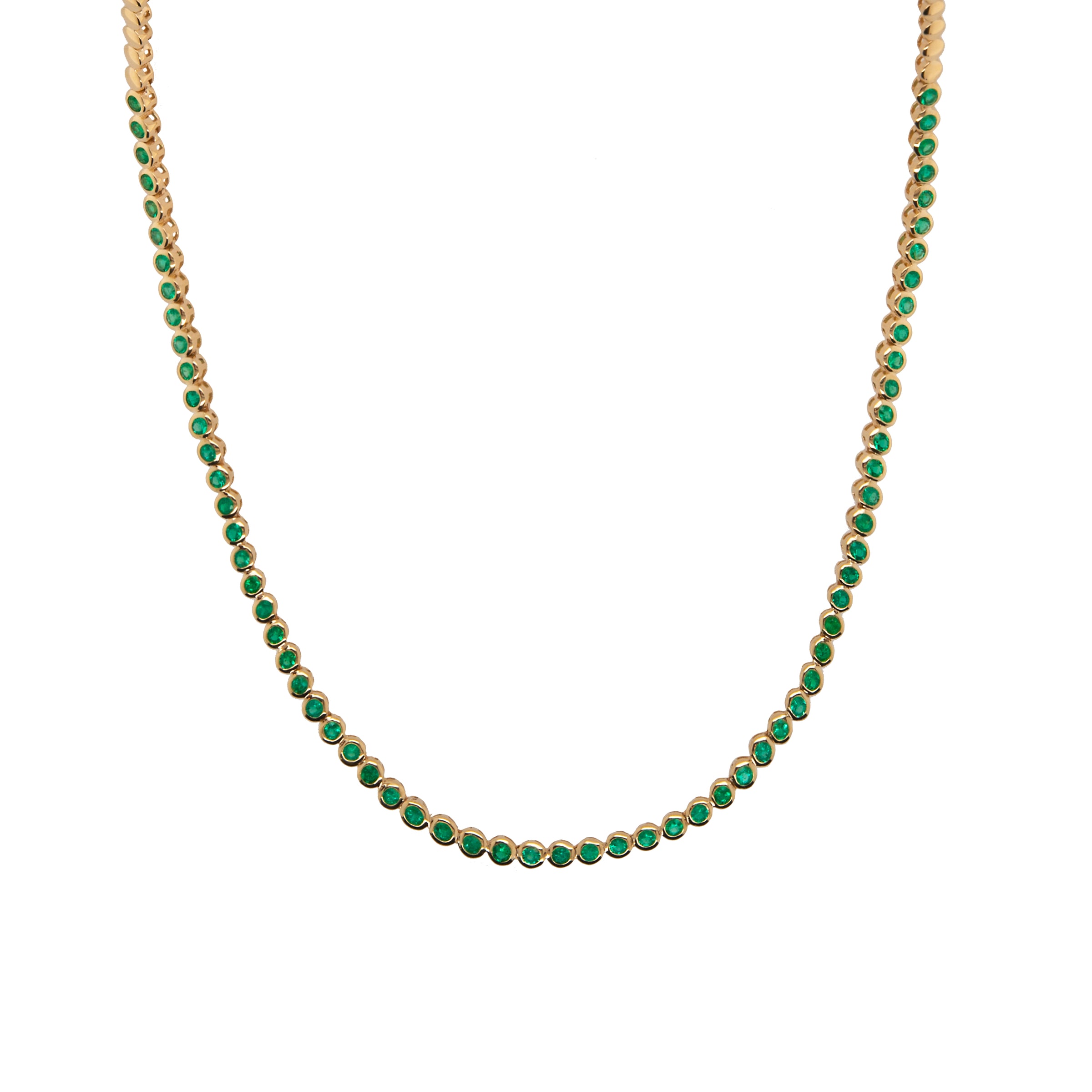 EMERALD TENNIS NECKLACE