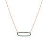REVERSIBLE GREEN GARNET OVAL NECKLACE - Bridget King Jewelry