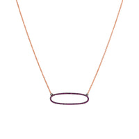 REVERSIBLE PINK SAPPHIRE OVAL NECKLACE - Bridget King Jewelry