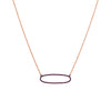 REVERSIBLE PINK SAPPHIRE OVAL NECKLACE - Bridget King Jewelry