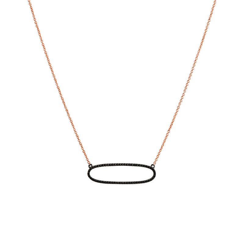 REVERSIBLE GREEN GARNET OVAL NECKLACE - Bridget King Jewelry
