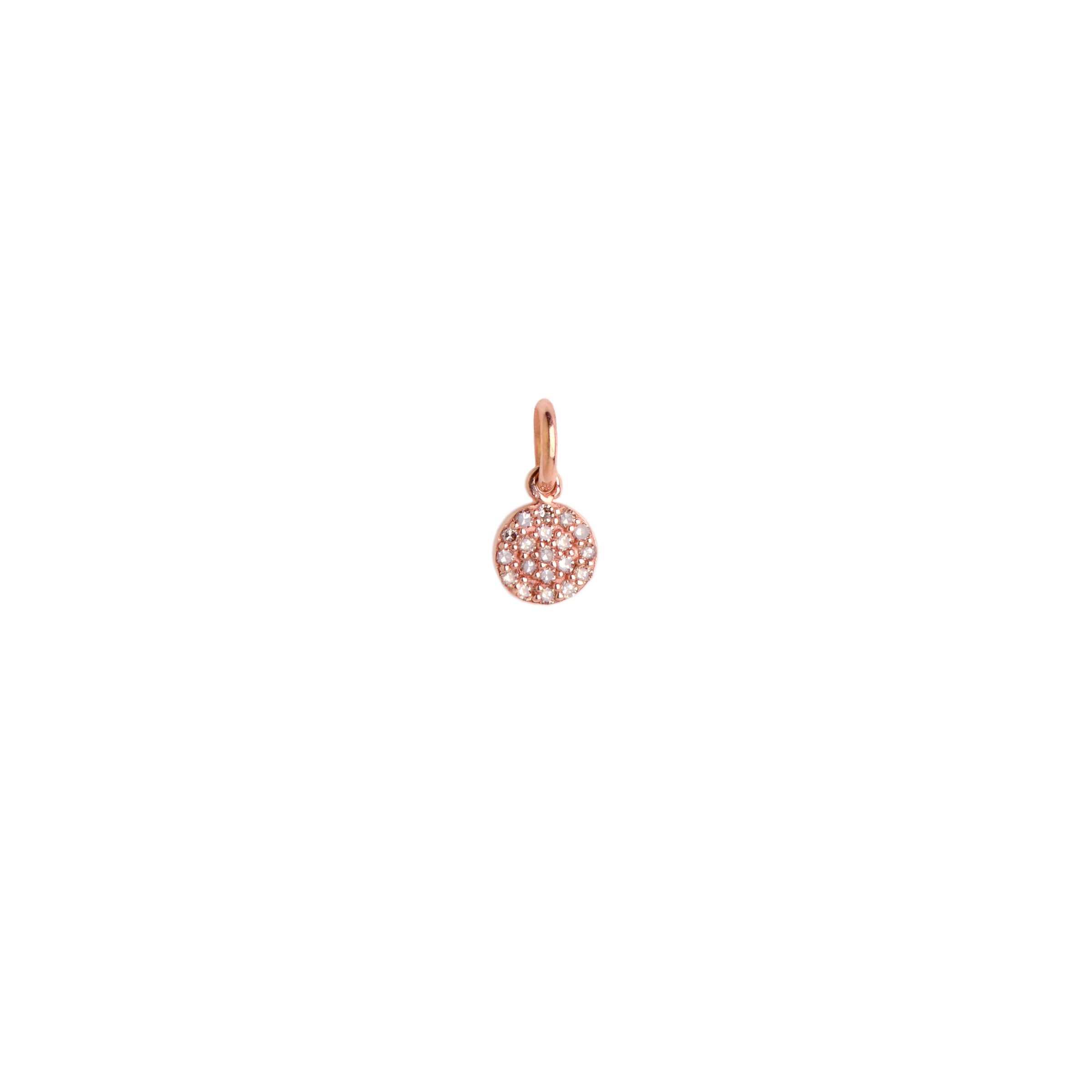 6MM ROUND PAVÉ DIAMOND PENDANT - Bridget King Jewelry