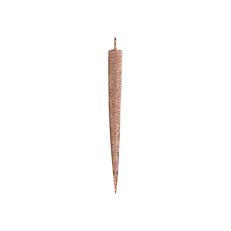62MM LONG DIAMOND SPEAR PENDANTS - Bridget King Jewelry