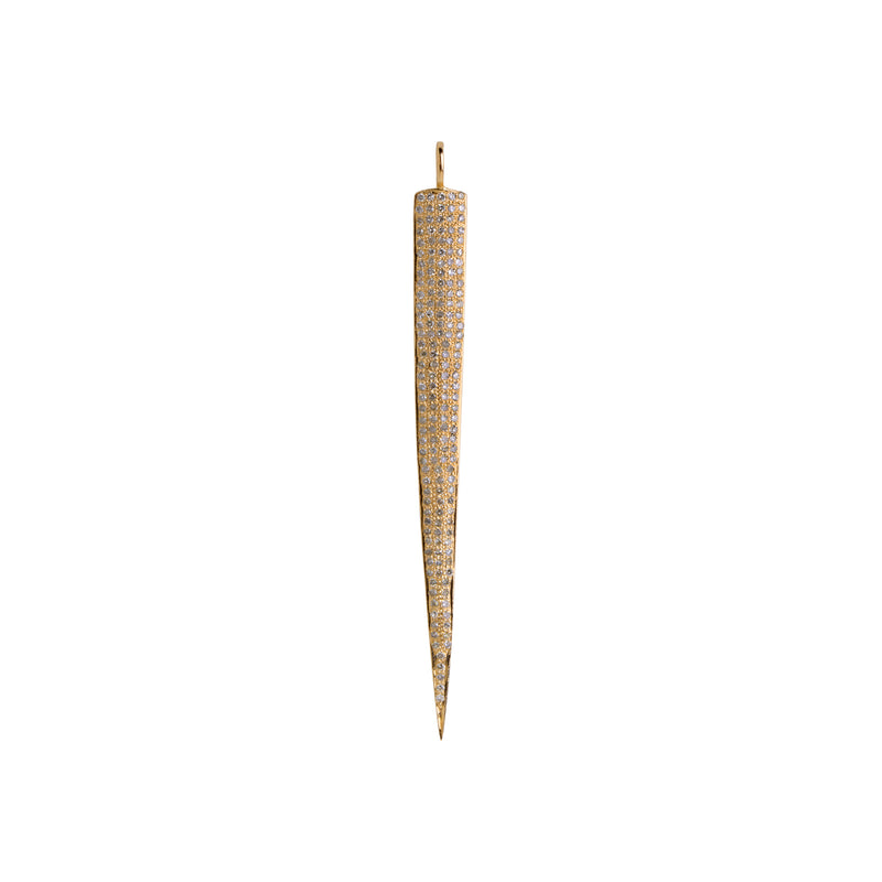 62MM LONG DIAMOND SPEAR PENDANTS - Bridget King Jewelry