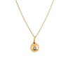 GOLD BALL w/ DIAMOND NECKLACE
