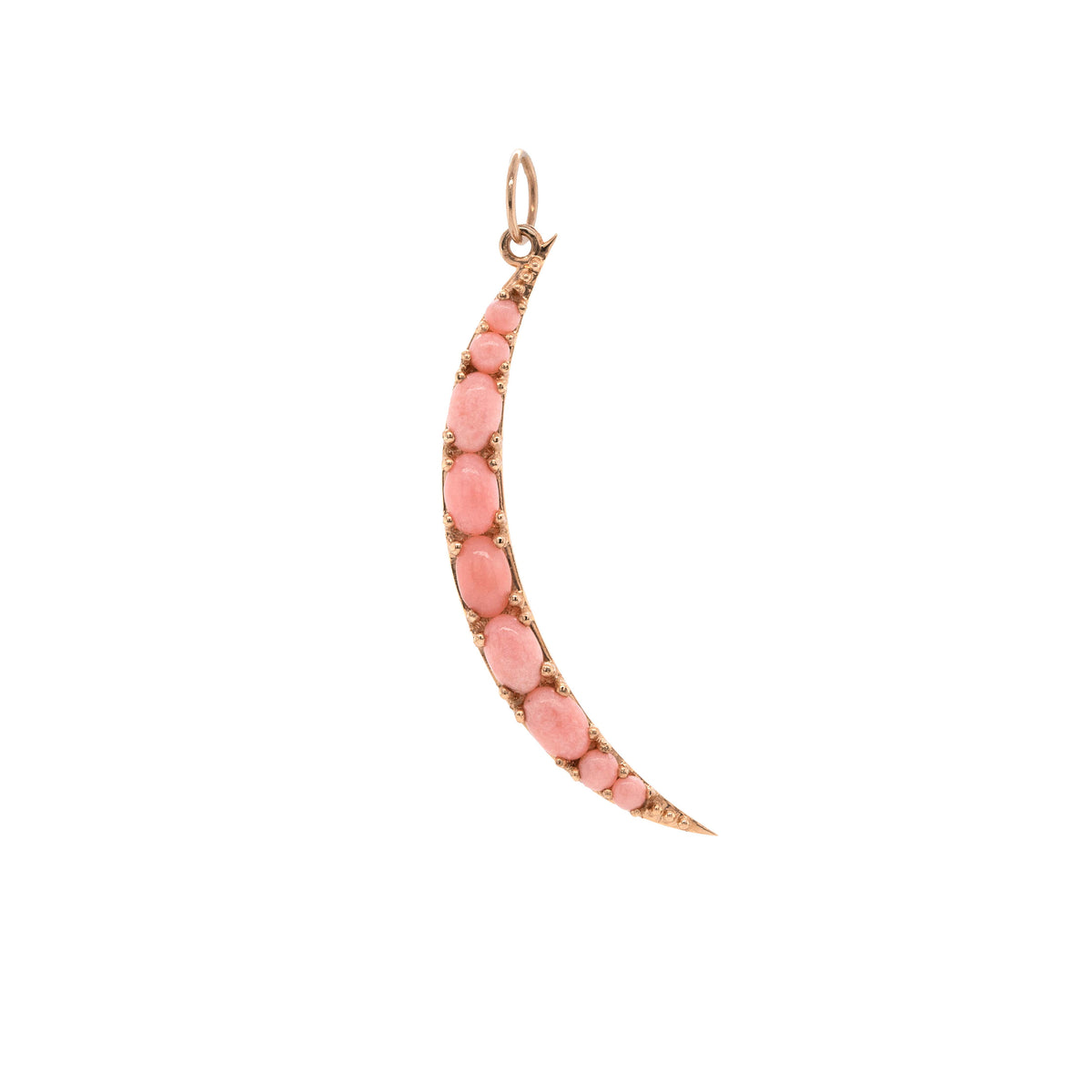 PINK OPAL CRESCENT PENDANT