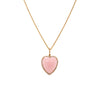PINK OPAL PUFFY HEART PENDANT