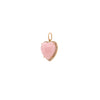 PINK OPAL PUFFY HEART PENDANT
