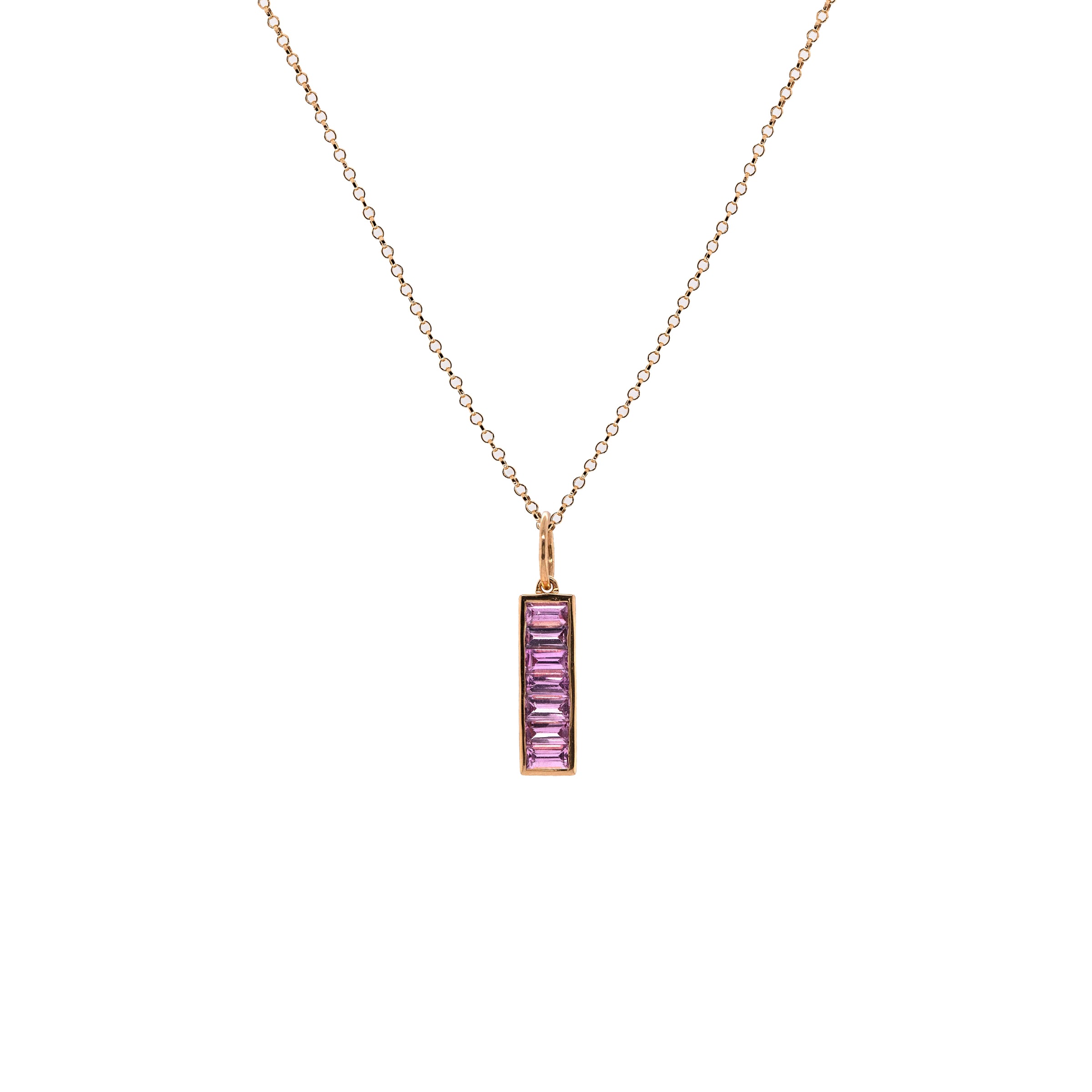 PINK SAPPHIRE SPARKLER PENDANT