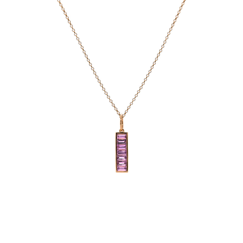 PINK SAPPHIRE SPARKLER PENDANT