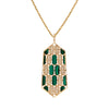 LARGE MALACHITE MOSAIC PENDANT