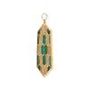 LARGE MALACHITE MOSAIC PENDANT