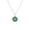 EMERALD OMBRÉ ROUND PENDANT