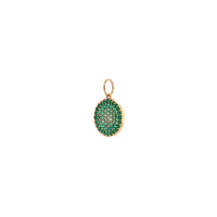 EMERALD OMBRÉ ROUND PENDANT