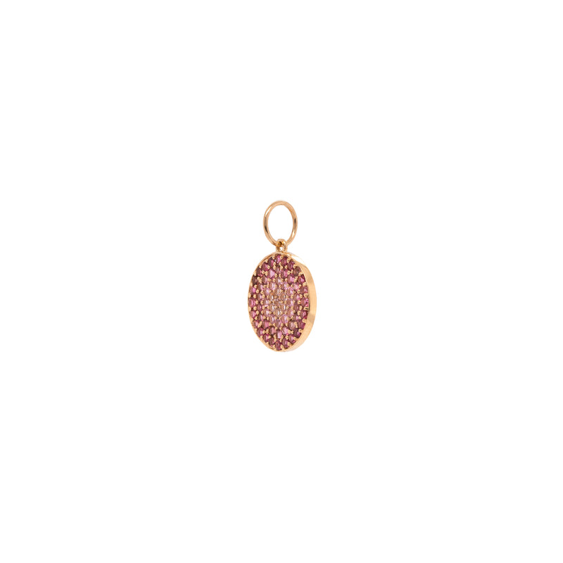 PINK SAPPHIRE OMBRÉ ROUND PENDANT